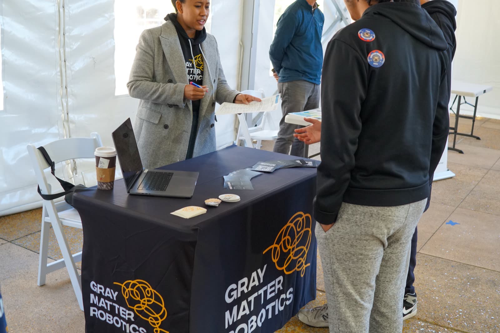 Gray Matter Robotics booth at the Expo
