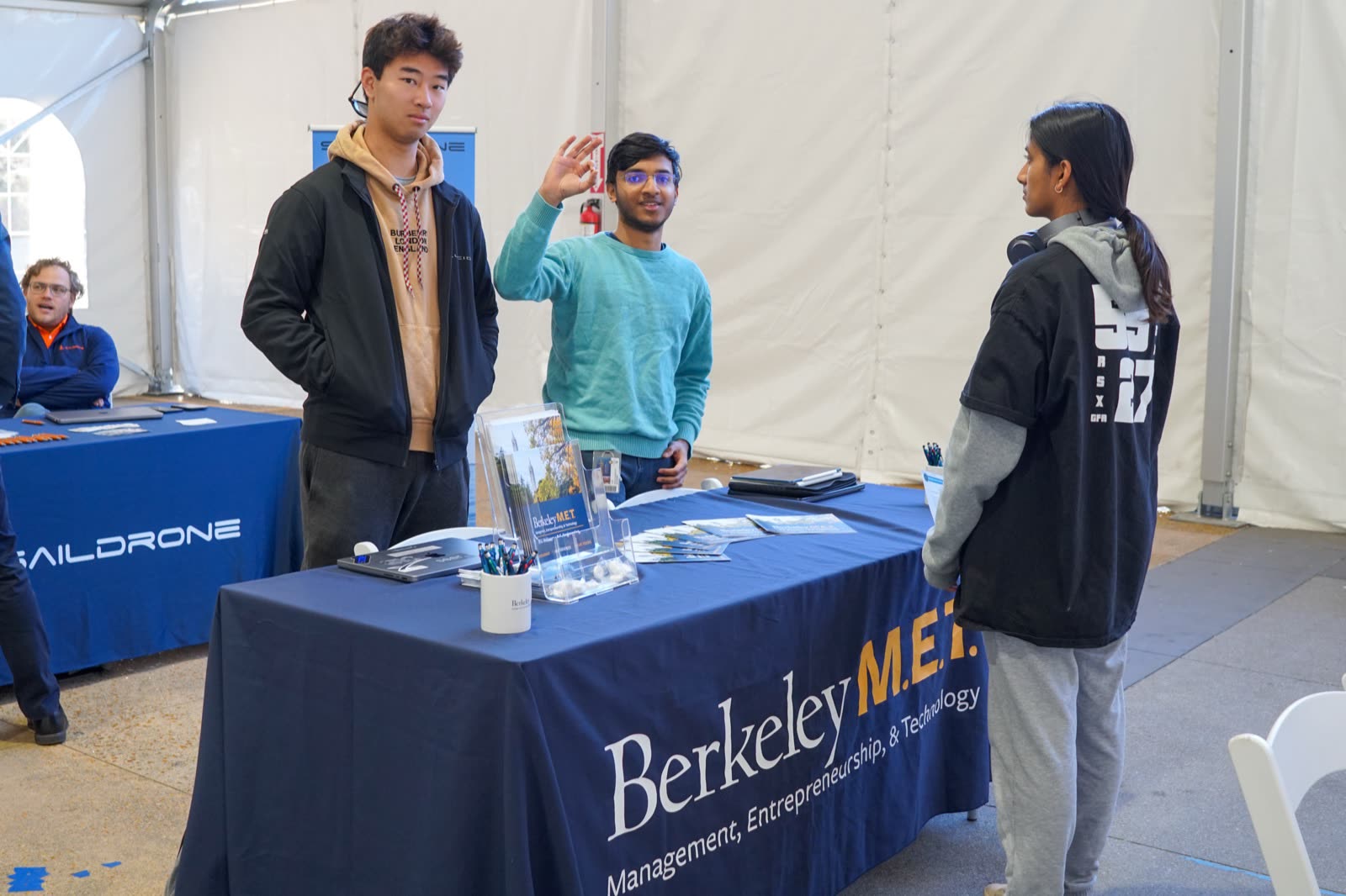 Berkeley M.E.T. program booth at the Expo