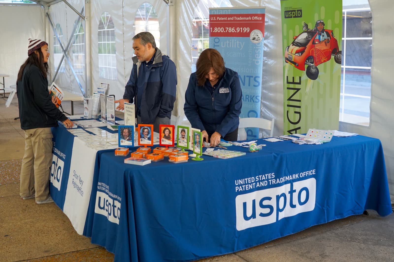 United States Patent and Trademark Office booth at the Expo