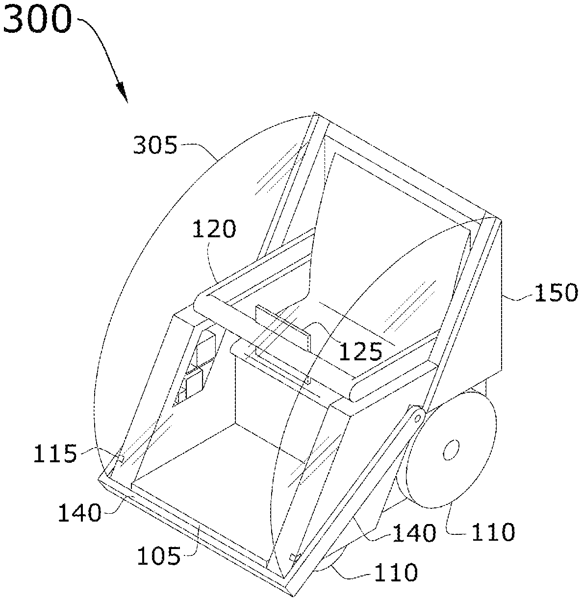 US 11,191,597 B1 patent drawing - the robotic medical assistant vehicle